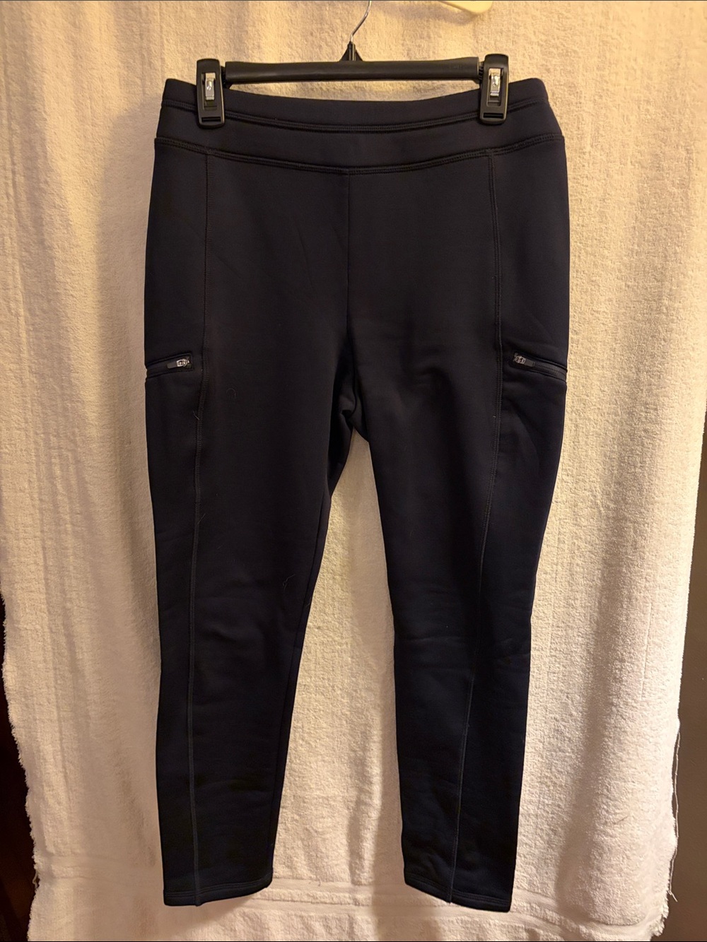 Talbots Sark Navy Polartec fleece lined Leggings